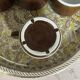 Set of 6 vintage brown glazed bistro coffee cups.