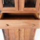 Armoire en verre en bois clair, années 1940