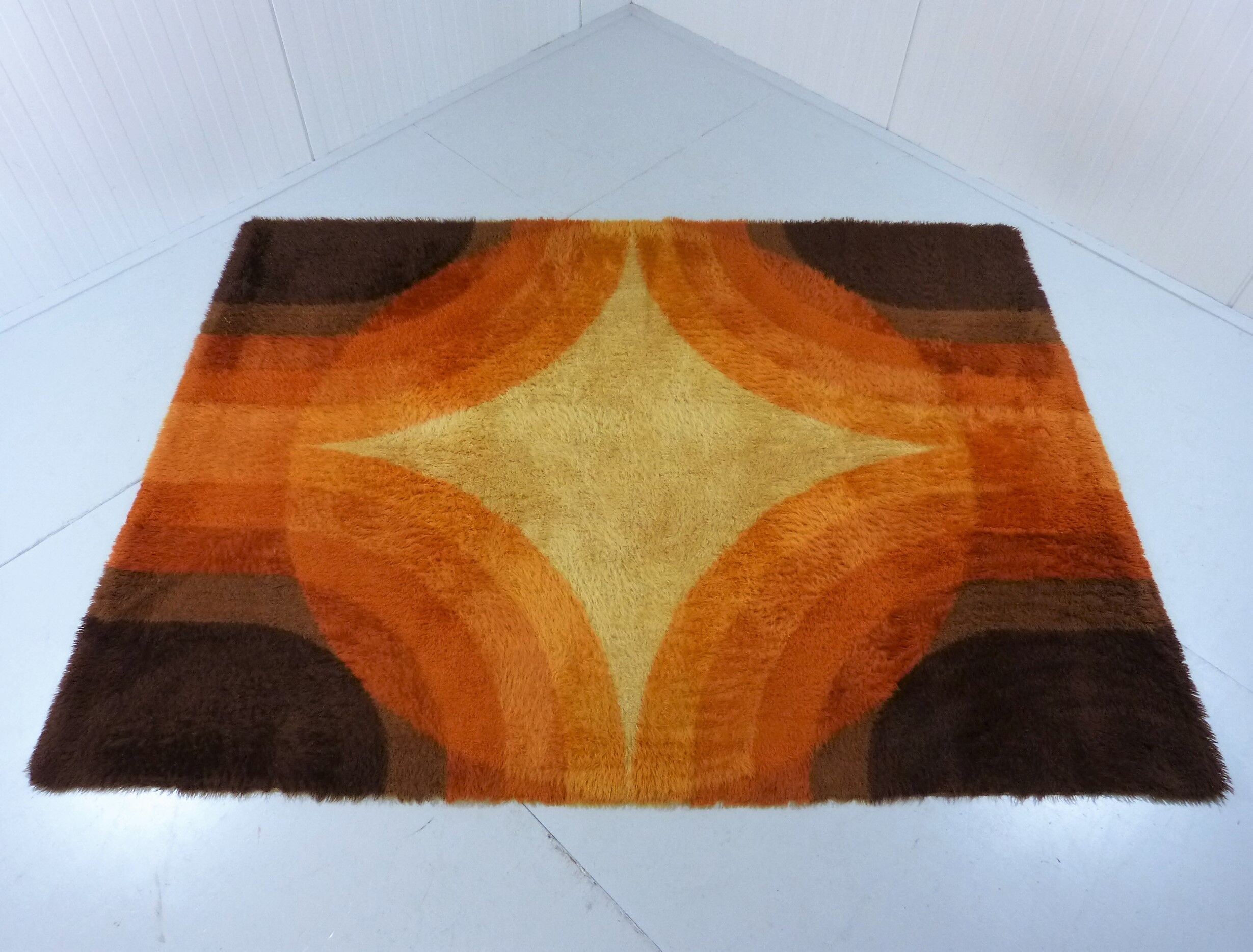 Colourful woolen carpet by Bergoss, Netherlands 1960's