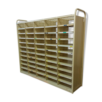 Vintage post office sorting boxes