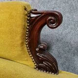 Meridian bench or recamier Napoleon III era mahogany