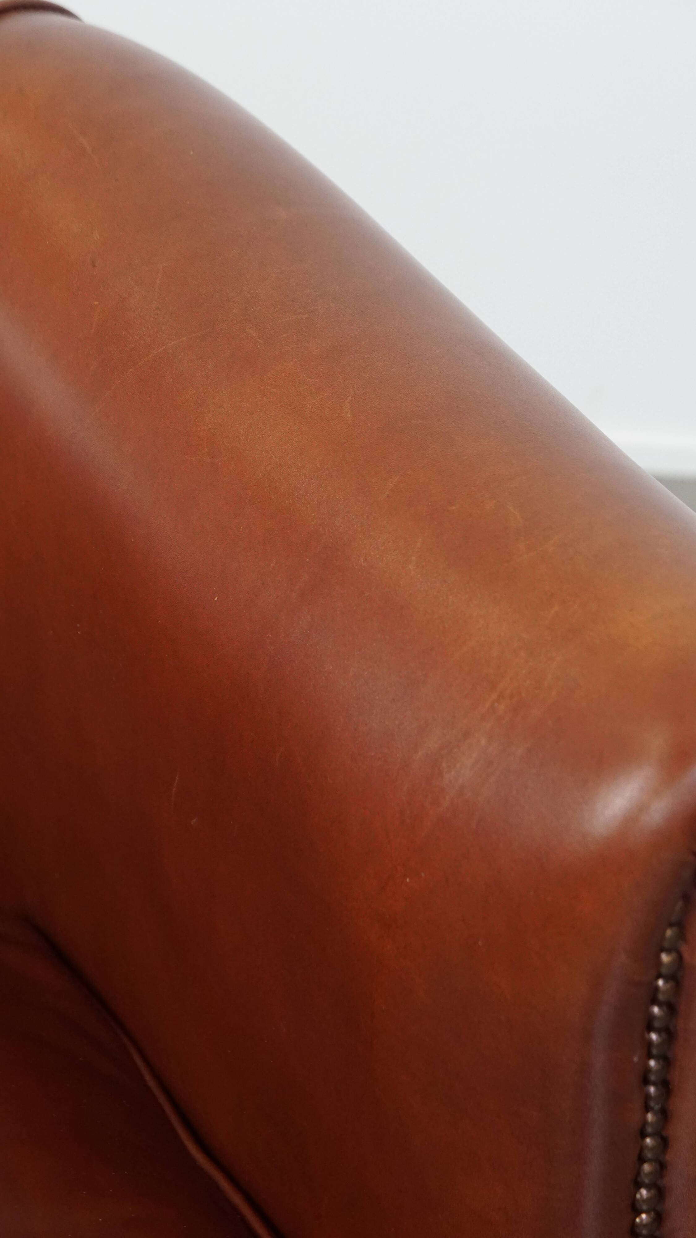 Club Chair in Cowhide Leather