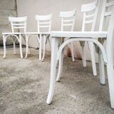 Series of 5 Baumann bistro chairs