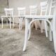 Series of 5 Baumann bistro chairs