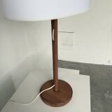 Lampe de table bois chêne années 70