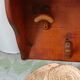 Vintage wooden wall coat rack