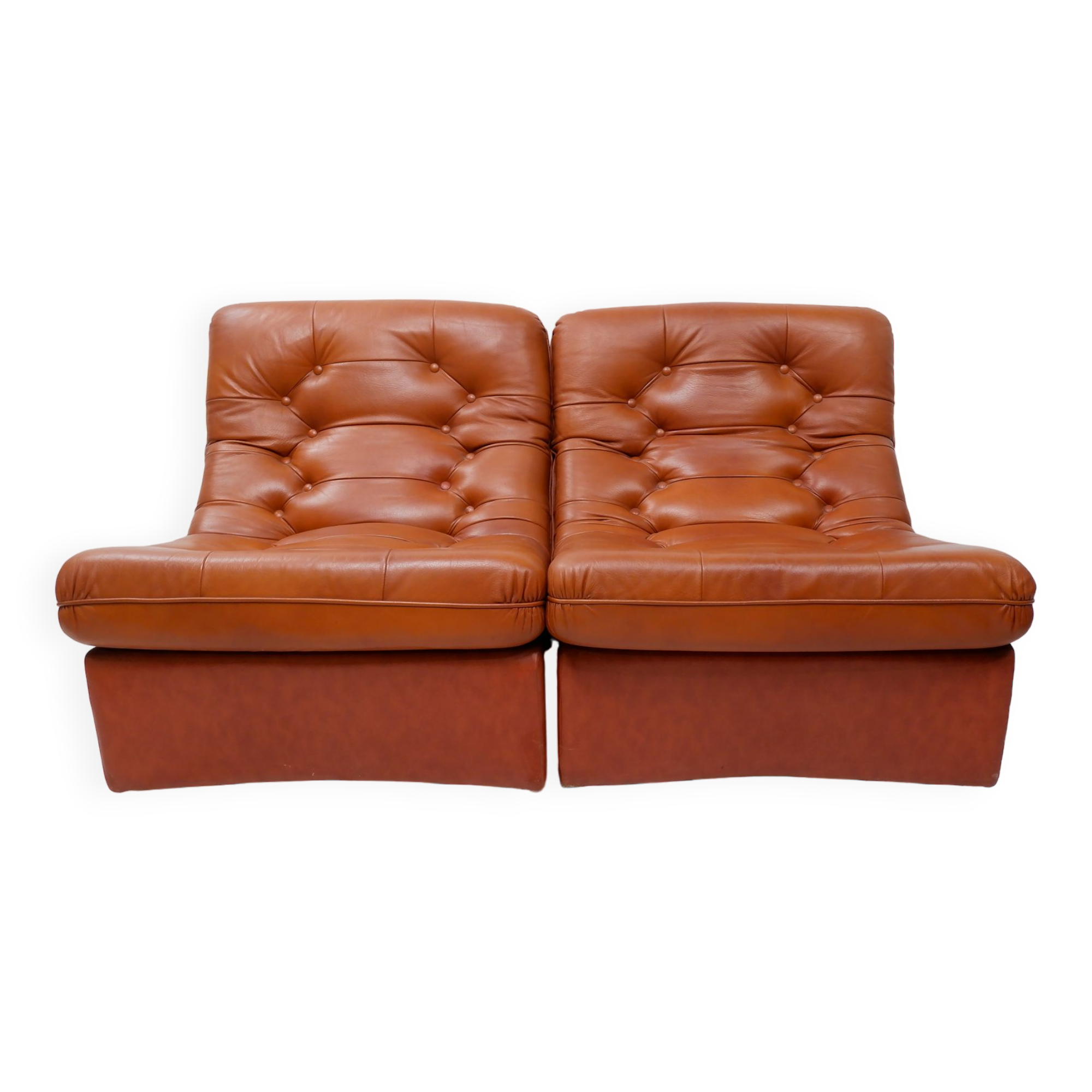 Vintage leather sofa 1970s