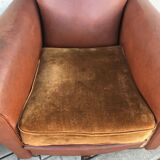 Pair of club armchairs