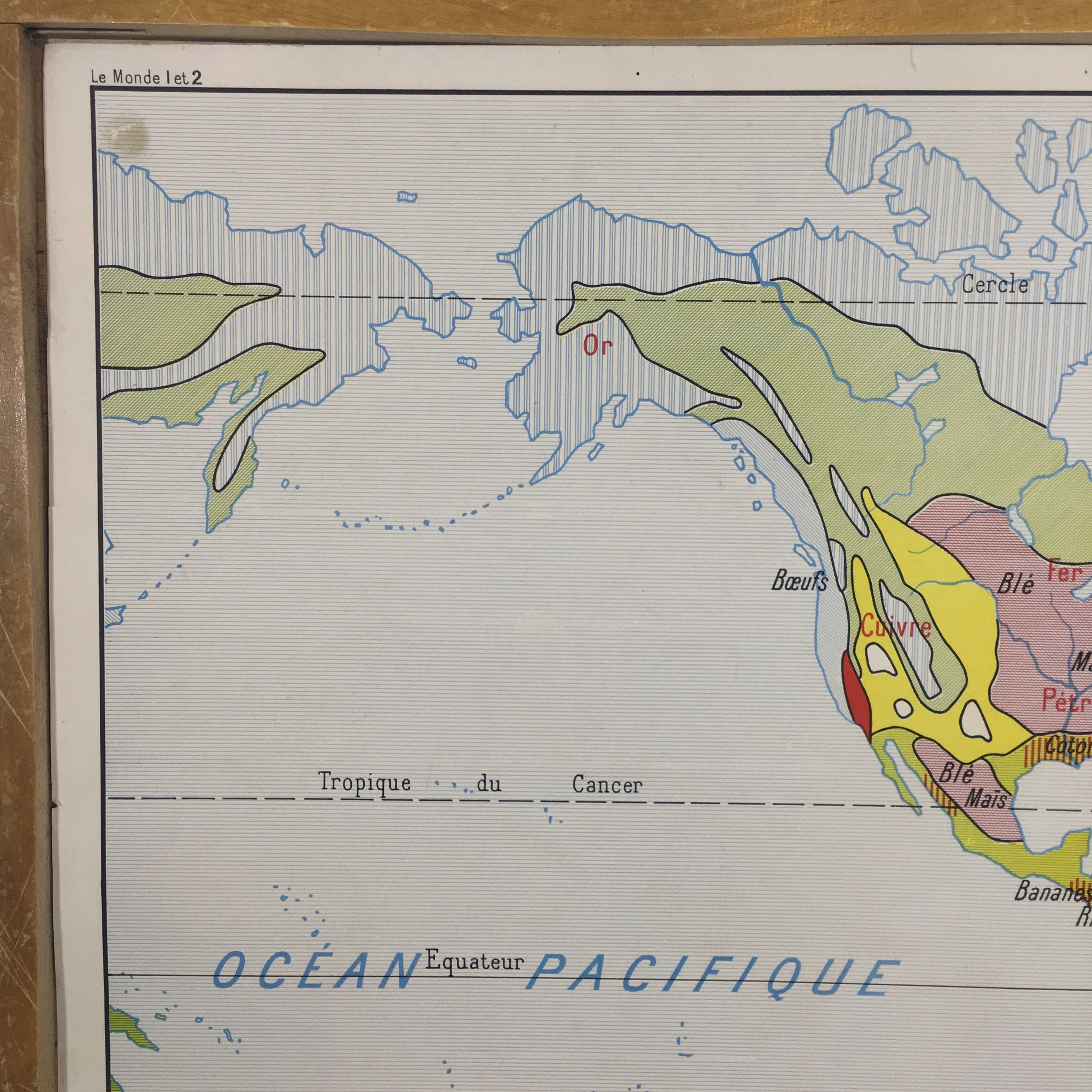 Worldwide geographic school poster double sided