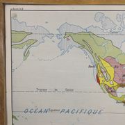 Worldwide geographic school poster double sided