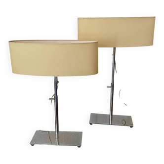 Pair of lamps by Jean-Paul Marzais, Dune collection