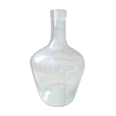 Dame jeanne en verre bleuté