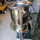 Silver metal champagne bucket