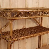 Vintage rattan console Italy
