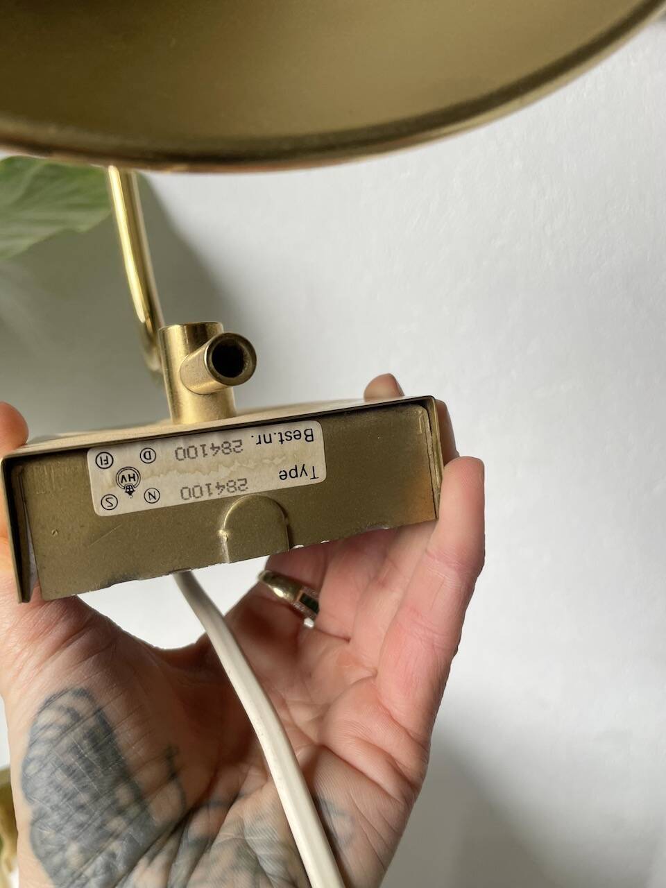 Pair of Hovik Lys brass wall lights Jonas Hidle Denmark