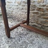 Extendable oak farmhouse table