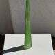 Vintage polished green glass soliflore vase H32