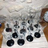 12 verres à vin publicité Esso année 80