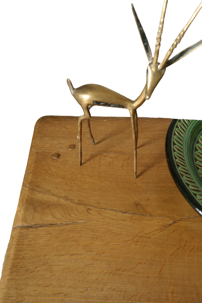 Solid oak table country 50s