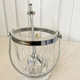 Ice Bucket with Tongs.