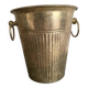 Patinated silver metal champagne bucket