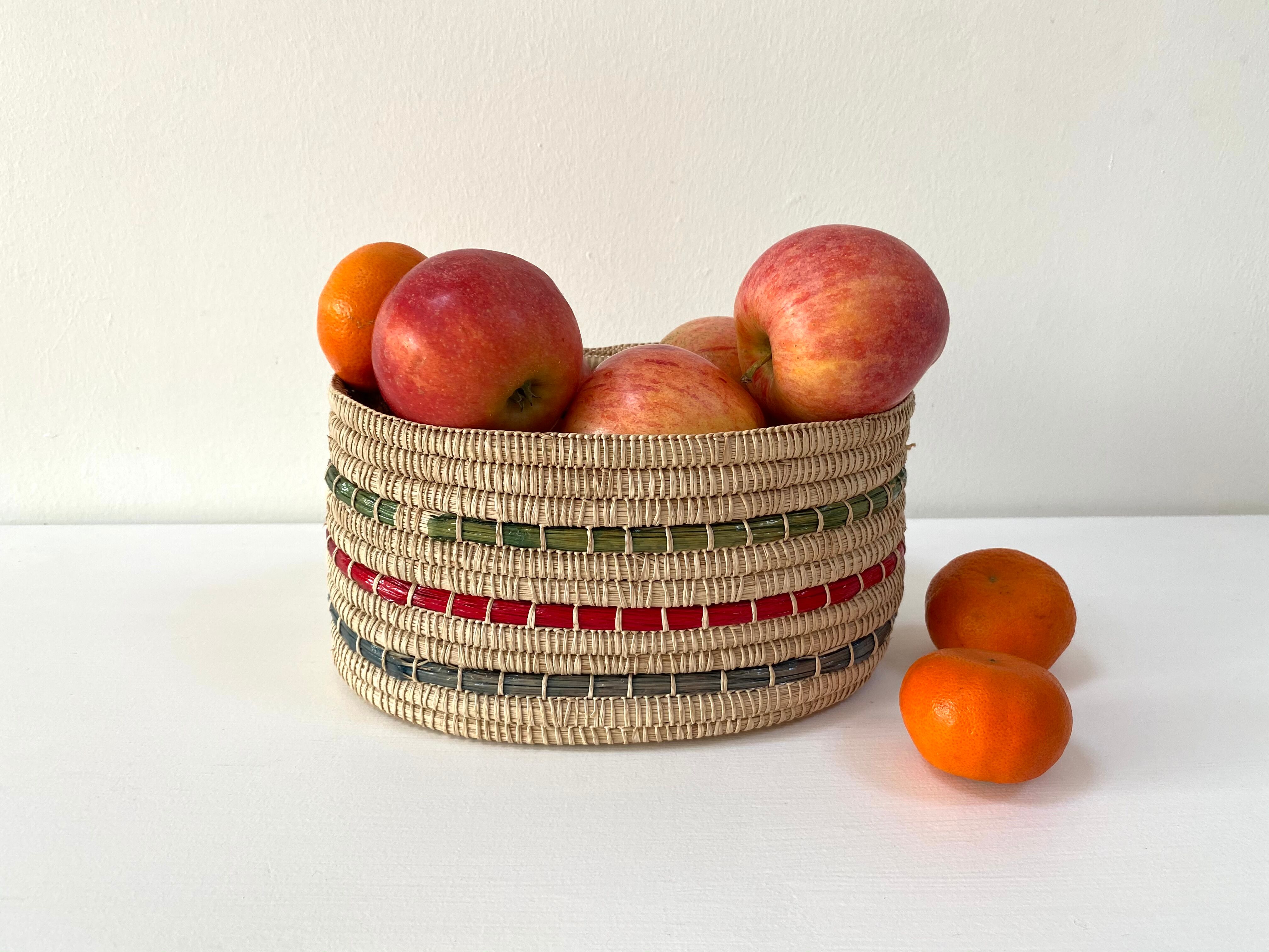 Braided fiber basket from the 60s