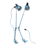 Pair of articulated industrial lamps 1950