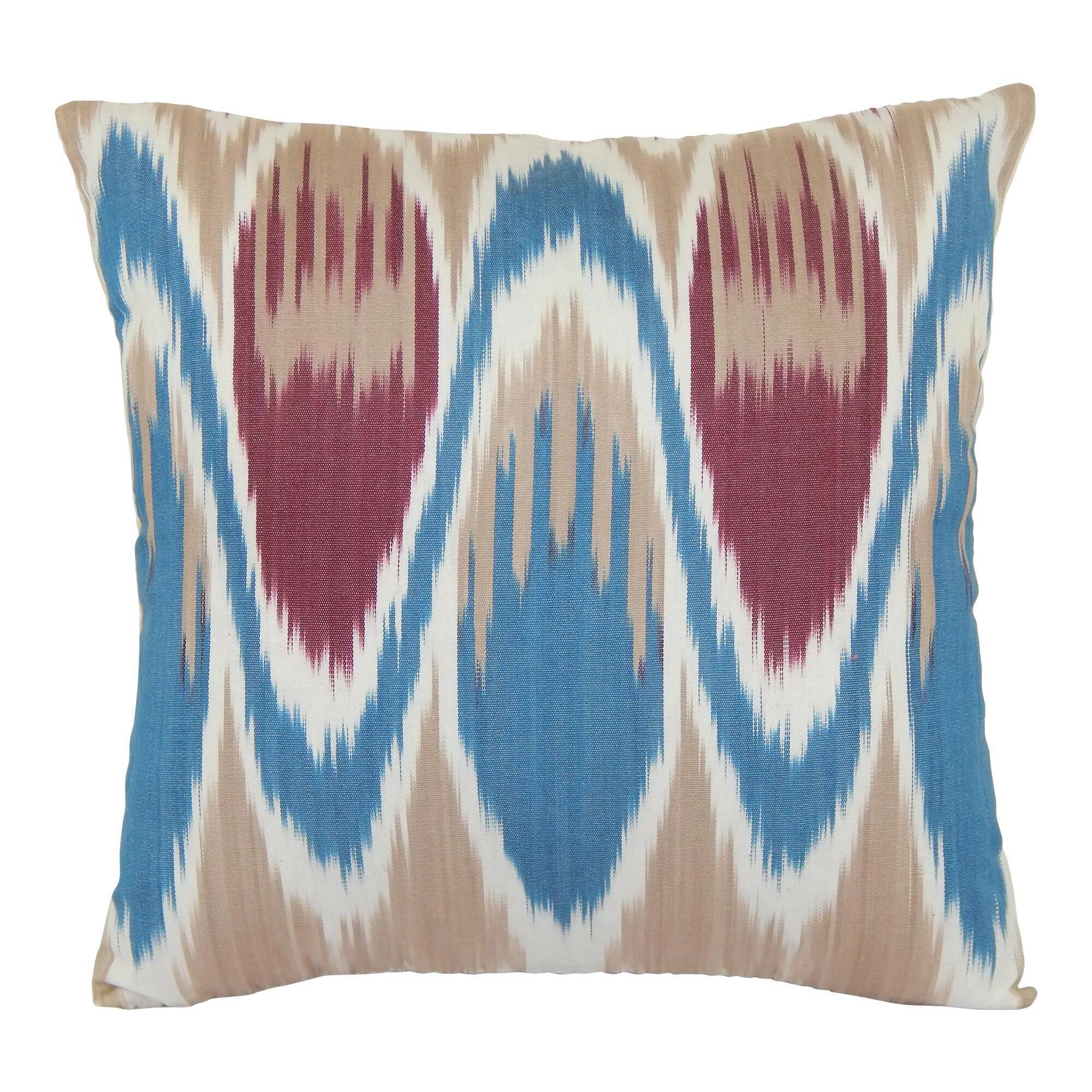Vintage ikat cushion cover 33x33 cm