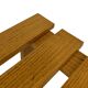 Vintage 1970s coffee table/side table, white oak slats slatted design