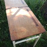 Industrial console double school desk