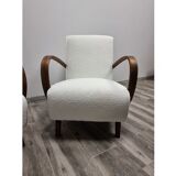 Paire de fauteuils restaurés par Jindrich Halabala