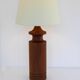 Large mid-century modern Danish teak table lamp