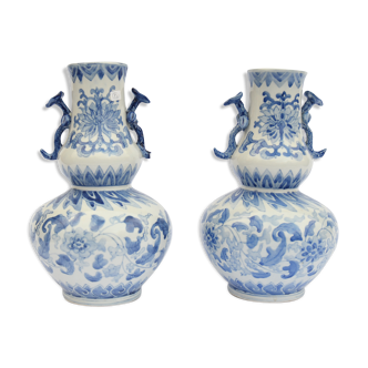 Pair of porcelain vases