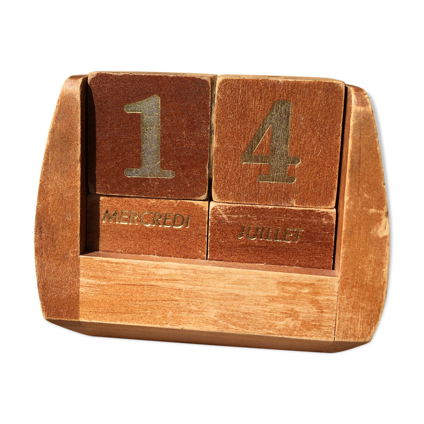 Calendrier perpétuel en bois