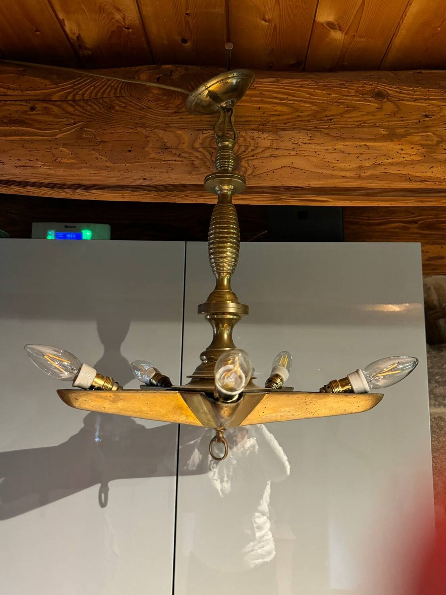 Lustre en étoile milieu XX siècle