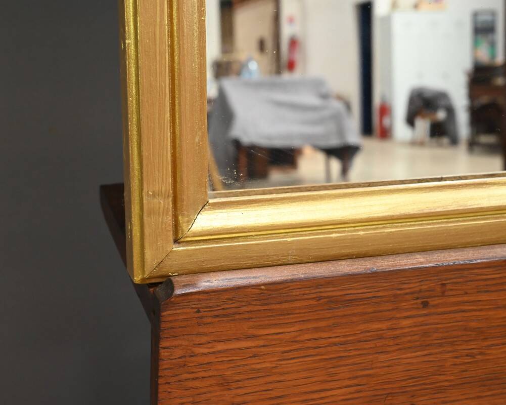 Gilded Wood Mirror, Maison Texier, Nantes – Late 19th Century