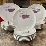 18-piece dinner service by Le Corbusier designed for Prunier restaurants