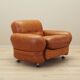 Leather armchair, Italian design, 1970s, production: Italy