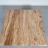 Vintage Italian travertine coffee table, 70s