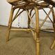 Paire de chaises en rotin & bambou