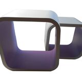 Etagères Vintage • Éléments modulables • Bois Laqué • 1970-1980