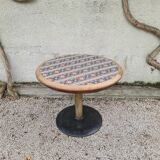 Bistro foot table and cement tile