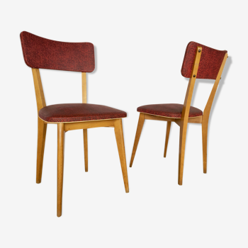 Paire de chaises bistrot vintage