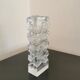 Vase pique fleur bougeoir en verre  style brutaliste Vintage