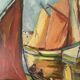 Marine - sailing boats, oil on canvas signed