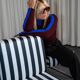 Couple de chauffeuses Seventie's stripe
