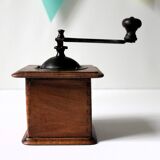 Wooden coffee grinder early 20th