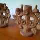 Terracotta candlesticks