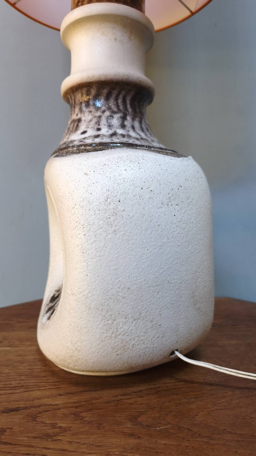 Fat Lav perforated ceramic lamp - vintage 1970