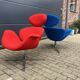2x Artifort Pierre Paulin Big Tulip 1st edition terug in Nieuwstaat!!